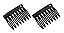 Kit 2 Pentes de Cabelo Médio Vênus Bianca Preto 90 005 AB - Imagem 1