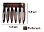 Kit 2 Pentes Cabelo Pequeno Bianca Vênus Tartaruga 90 006 TA - Imagem 2