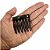 Kit 2 Pentes de Cabelo Pequeno Bianca Vênus Preto 90 006 AB - Imagem 7