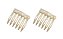 Kit 2 Pentes Cabelo Peqno Bianca Vênus Madrepérola 90 006 FB - Imagem 1
