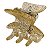 Piranha Bianca Melbourne Pequena Glitter Dourado 05 152 OU - Imagem 1