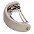 Presilha Cabelo Bianca Arco Lua Cheia Cinza 00 317 DU - Imagem 1