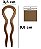 Palito Hair Stick Duo Marrom Latte Coque Bianca 70 016 DY - Imagem 2