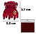Piranha Bianca Rome XP Glitter Vinho PREN 002 05 113 XX - Imagem 2
