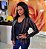 Blazer Curto Listrado Amicia - Imagem 1