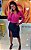 Saia Jeanseria Secretária Cos Alto Jeans Black - Imagem 4