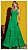 Vestido Longo Marias em Viscose Detalhe Fivela de Palha  Cora Canela - Imagem 1
