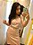 Vestido Midi Jeanseria de alça Nude - Imagem 1