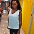 Blusa Feminina Jeanseria com trançado nas laterais branca - Imagem 4
