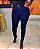 Calça Skinny Cintura alta Jeans classico azul - Imagem 1