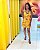 Vestido Curto em Viscose Estampado Mostarda de Alcinha - Imagem 3