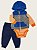 Conjunto de Bebê 3 Peças com Body Listrado, Colete com Capuz e Calça, Carter's - Imagem 2