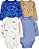 Kit com 4 Bodys de Bebê, Manga Longa, Estampas de Animais da Floresta, Carter’s - Imagem 1