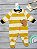 Macacão Fleece com Pézinhos, Estampa Urso, Listrado Amarelo, Carter’s - Imagem 2