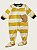 Macacão Fleece com Pézinhos, Estampa Urso, Listrado Amarelo, Carter’s - Imagem 3