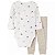 Conjunto de Bebê 4 Peças com Body Estampado, Camiseta Manga Longa e 2 Calças, Carter's - Imagem 3