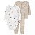 Conjunto de Bebê 4 Peças com Body Estampado, Camiseta Manga Longa e 2 Calças, Carter's - Imagem 2
