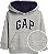 Moletom Infantil com Capuz, Cinza Mescla Clara, GAP - Imagem 1
