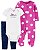 Conjunto de Bebê 3 Peças com Body Estampado, Macacão de Bolinhas e Calça Poá, Carter’s - Imagem 1