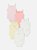 Kit com 5 Bodys de Bebê, Regata, Estampas de Flor, Arco-íris e Cores Pastel, Primark - Imagem 2