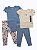 Conjunto de Bebê 4 Peças com Body, Camiseta e 2 Calças, Carter’s - Imagem 1