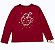Blusa Infantil de Manga Longa, Vermelho Cereja, Carter’s - Imagem 2