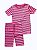 Pijama Infantil Curto Listrado, Rosa e Branco, Carter’s - Imagem 2