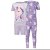 Pijama Infantil 2 Conjuntos, Estampa de Unicórnio, Lilás e Roxo, Kirkland - Imagem 1