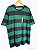Camiseta Masculina, Listrada Verde e Azul Marinho com Logo, Tommy Hilfiger - Imagem 1