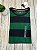 Camiseta Masculina, Listrada Verde e Azul Marinho com Logo, Tommy Hilfiger - Imagem 3
