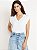 Regata Feminina Muscle Tee Decote V, Branca, Old Navy - Imagem 1
