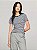 Camiseta Feminina, Listrada em Azul Marinho e Branco com Logo, Tommy Hilfiger - Imagem 3