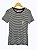 Camiseta Feminina, Listrada em Azul Marinho e Branco com Logo, Tommy Hilfiger - Imagem 1