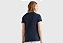 Camiseta Feminina com Decote V, Azul Marinho com Logo, Tommy Hilfiger - Imagem 3