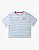 Camiseta Feminina Cropped Listrada, Azul Claro com Rosa, Tommy Hilfiger - Imagem 2