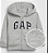 Moletom Infantil com Capuz e Zíper, Cinza Mescla com Logo, GAP - Imagem 1