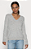 Suéter Feminino Tricot com Decote V, Cinza, Tommy Hilfiger - Imagem 1