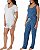 Conjunto de Pijama Feminino 4 Peças, Azul com Estampa e Cinza Liso, Eddie Bauer - Imagem 2