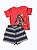 Conjunto de Verão Infantil com Camiseta de Dinossauro e Shorts Listrado, Carter’s - Imagem 2