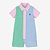 Macacão Curto de Bebê, Romper, Gingham Colorido, Polo Ralph Lauren - Imagem 1