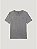 Camiseta Infantil, Cinza Mescla com Gola V e Logo Bordado, Tommy Hilfiger - Imagem 1