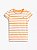 Camiseta infantil, Listrada Branca e Laranja, Tommy Hilfiger - Imagem 1