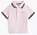 Camiseta Polo Bebê, Rosa Claro com Detalhes Listrados, Tommy Hilfiger - Imagem 1