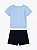 Conjunto infantil, Camiseta Azul Claro com Shorts Azul Marinho, Tommy Hilfiger - Imagem 2