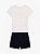 Conjunto infantil, Camiseta  OffWhite com Shorts Azul Marinho, Tommy Hilfiger - Imagem 2