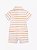 Macacão curto de bebê, Listrado Branco e Laranja com Gola Polo, Tommy Hilfiger - Imagem 2