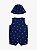 Macacão curto de bebê, Azul Marinho com Estampa de Âncoras + Chapéu, Tommy Hilfiger - Imagem 2