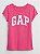 Camiseta Infantil Logo Glitter, Rosa, GAP - Imagem 1