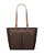 Bolsa Tote, Jet Set Medium Logo Pocket Tote Bag, Logo Brown, Michael Kors - Imagem 1