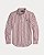 Camisa Manga Longa, Algodão Popeline, Listras Vinho e Branca, Polo Ralph Lauren - Imagem 1